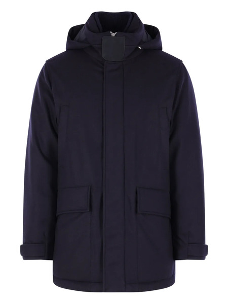  Zegna Abrigo Con Botones - Azul 