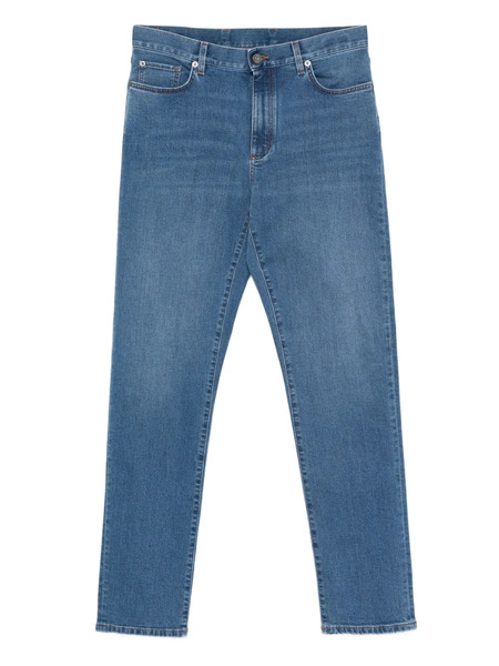  Zegna Vaqueros Con Cinco Bolsillos - Azul 