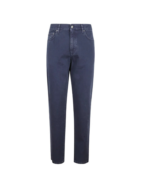 Zegna Vaqueros Con Parche Del Logo - Azul 