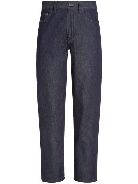  Zegna Vaqueros Roccia Con Efecto Lavado - Azul 