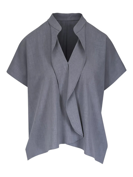 Zero + Maria Cornejo Top Drapeado - Gris 