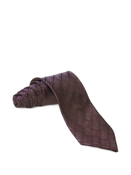  Zilli Corbata De Seda De Punto Esterilla - Morado 
