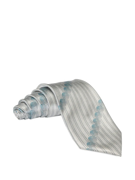  Zilli Pack De Dos Corbatas Linear Swirl De Seda - Azul 