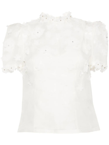  Zimmermann Blusa Matchmaker Lift Off - Blanco 