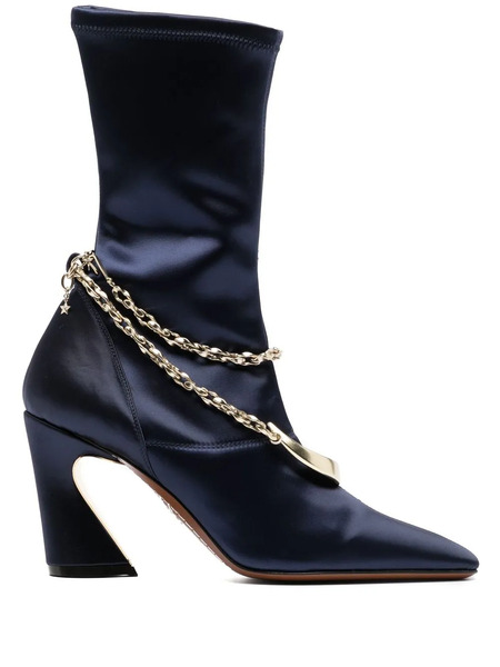  Zimmermann Botas Crescent Stretch Con Tacón De 80mm - Azul 
