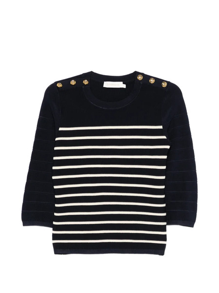  Zimmermann Top Luna A Rayas - Azul 