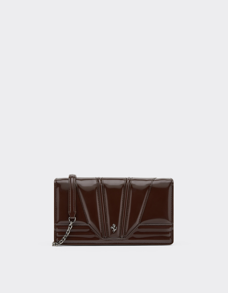  Ferrari Cartera De Piel Brillante Ferrari Gt Con Correa De Cadena - Female Regali Preziosi Espresso Os 