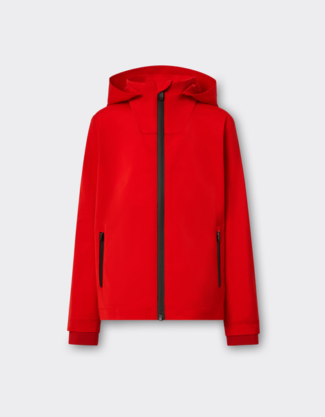  Ferrari Chaqueta De Tejido Técnico Con Capucha Y Escudo De Ferrari -  Chaquetas Y Sudaderas Rosso Corsa 11y 