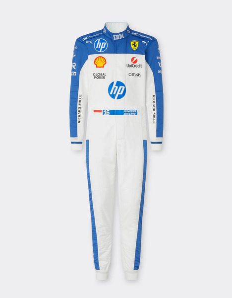  Ferrari Charles Leclerc Traje De Carreras Puma Para La Scuderia Ferrari -  Otros Artículos Auténticos Blanco óptico Os 