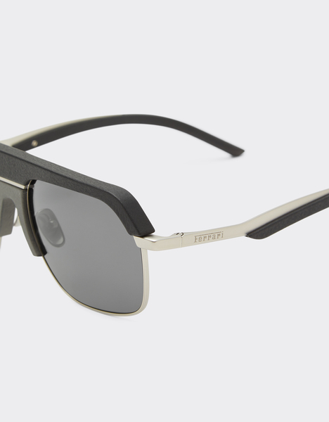  Ferrari Gafas De Sol Ferrari De Metal Plateado Mate Con Cristales Polarizados Grises -  Ferrari Collection Negro Os 