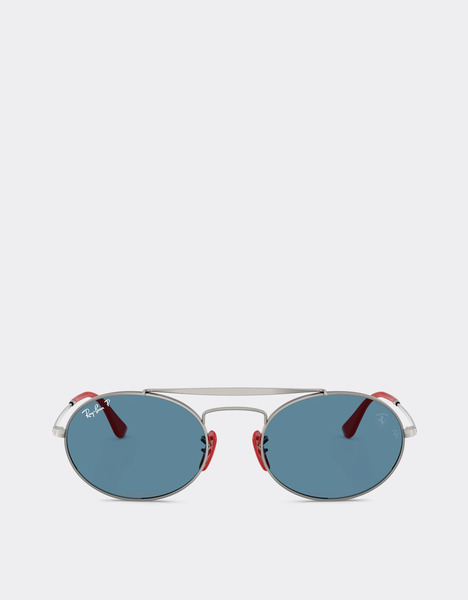  Ferrari Ray-ban For Scuderia Ferrari Rb3775m En Bronce Y Rojo Con Lentes Azules Polarizadas -  Gafas De Sol Gris Metálico Os 