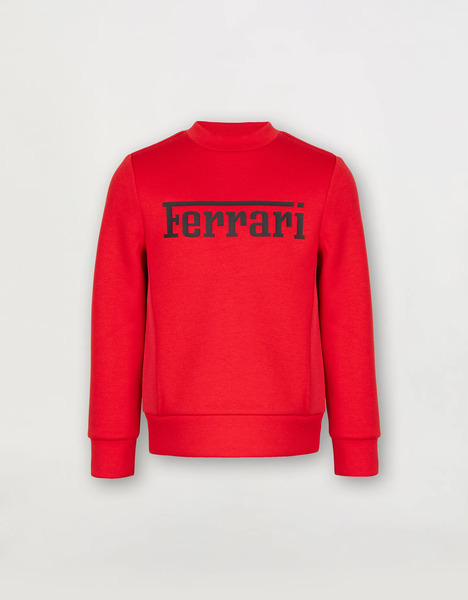  Ferrari Sudadera De Niño De Scuba Reciclado Con Maxilogo De Ferrari -  Chaquetas Y Sudaderas Rosso Corsa 3y 