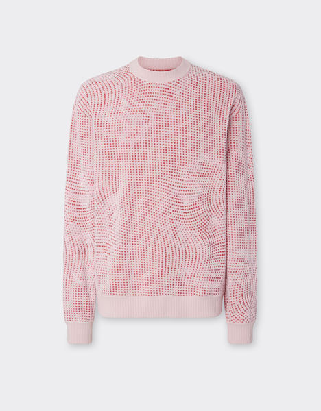  Ferrari Sudadera De Rizo Jacquard Con Motivo Cavallino Dots - Male Jerséis Y Prendas De Punto Glicina L 