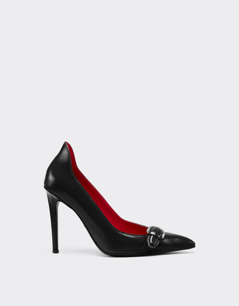  Ferrari Zapato De Salón De Piel Brillante Con Efecto Ultra Mojado. - Female Zapatos Y Botas Negro 38 
