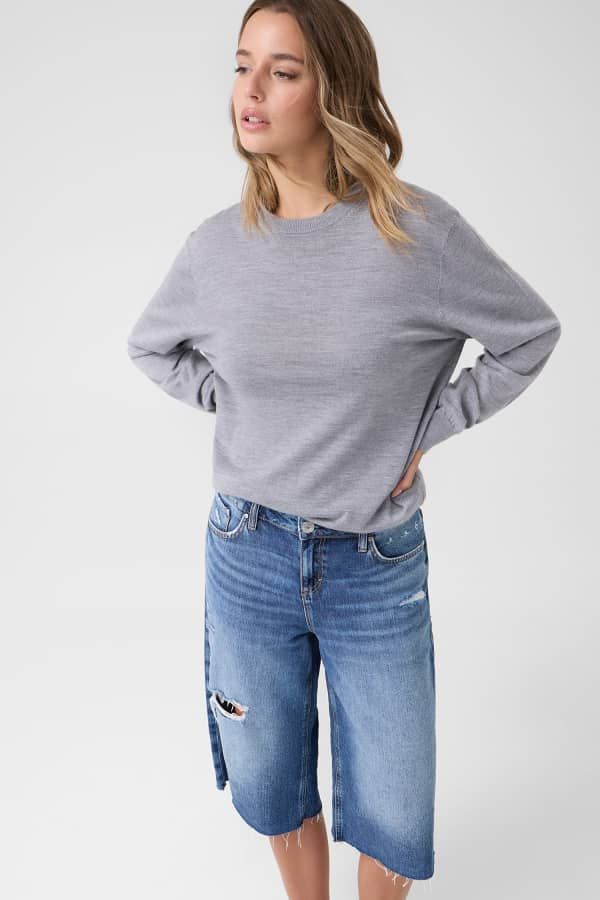  Guess Bermudas De Denim Baggy 