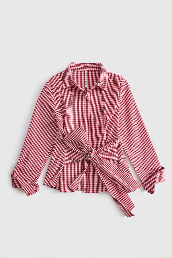  Guess Camisa Con Lazo Estampado 