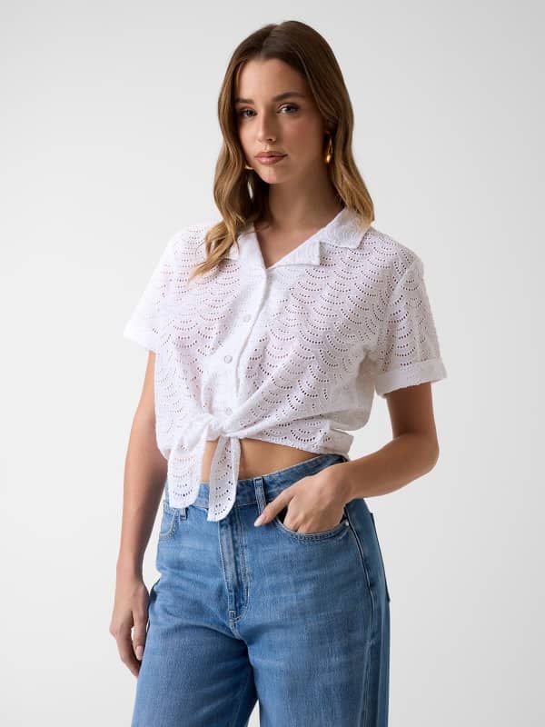  Guess Camisa Con Ojales 
