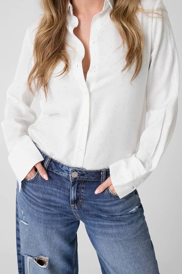  Guess Camisa Con Tachuelas 