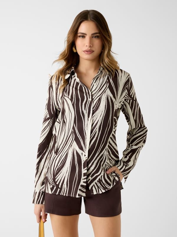  Guess Camisa Estampada 