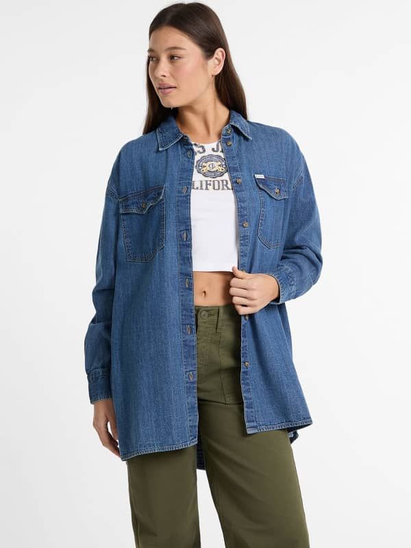  Guess Camisa Vaquera Oversize 