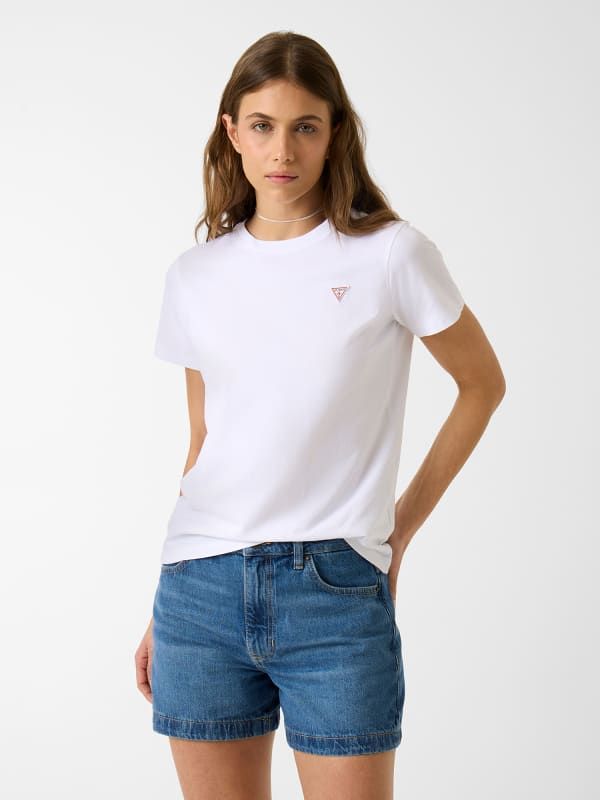  Guess Camiseta Clásica Con Triángulo Mini 