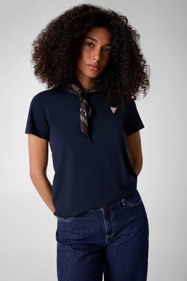  Guess Camiseta Clásica Con Triángulo Mini 