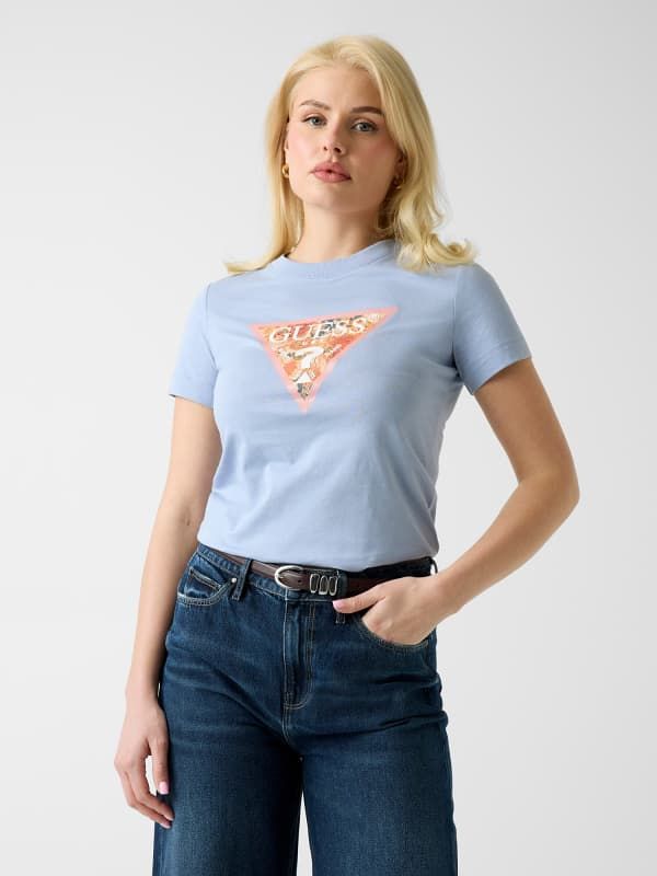  Guess Camiseta Con Logo De Triángulo 