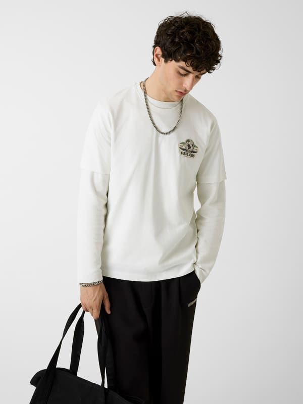  Guess Camiseta Con Logo Estampado 