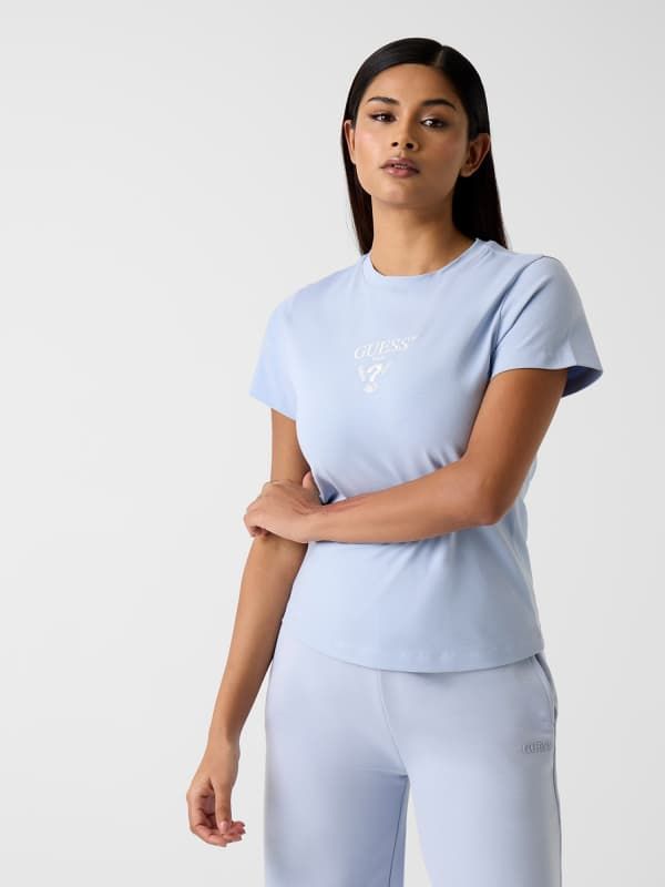  Guess Camiseta Con Logo Triangular 