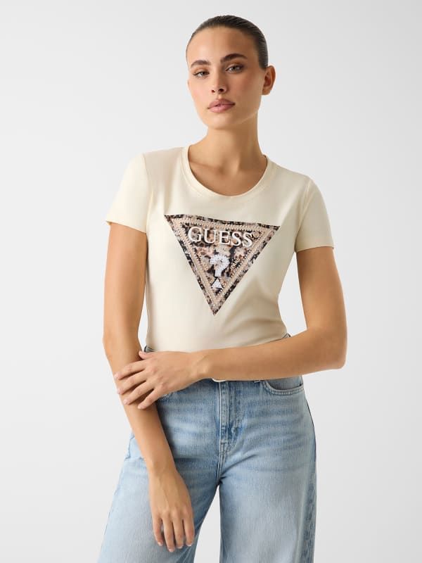  Guess Camiseta Logo Triángulo 