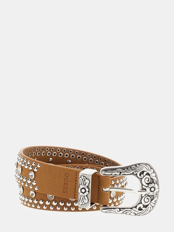  Guess Cinturón Con Tachas Y Strass 