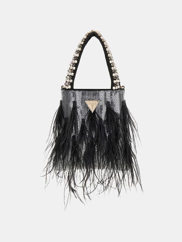  Guess Clutch Misea Plumas 