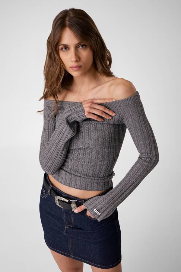  Guess Jersey Hombros Descubiertos 