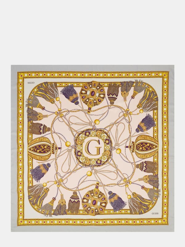  Guess Kefiah Estampado Borlas 