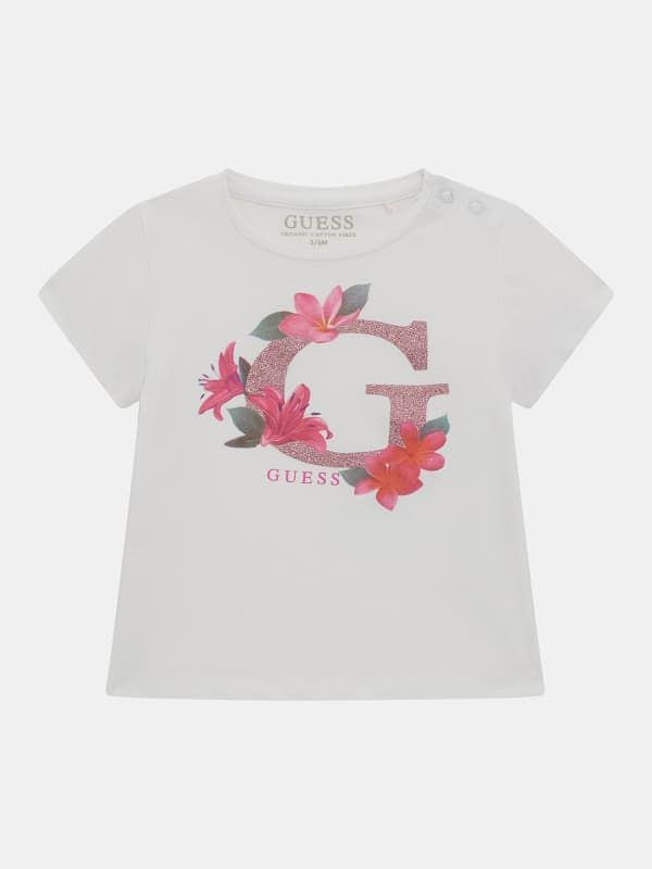  Guess Kids Camiseta Con Estampado Floral 