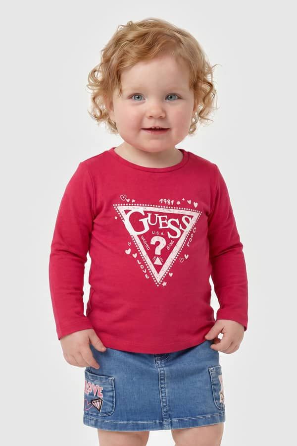  Guess Kids Camiseta Con Logo De Triángulo 