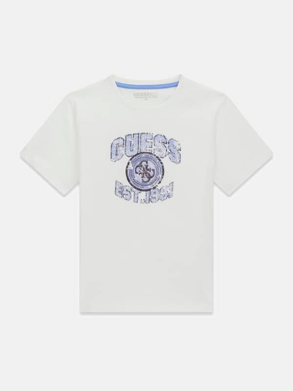 Guess Kids Camiseta Con Logo Estampado 