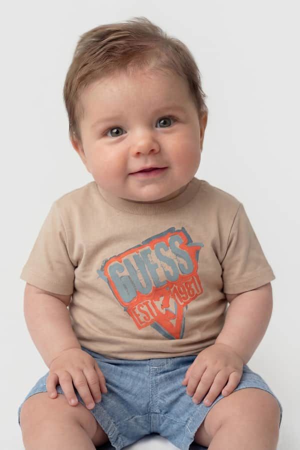  Guess Kids Camiseta Con Logo Estampado 