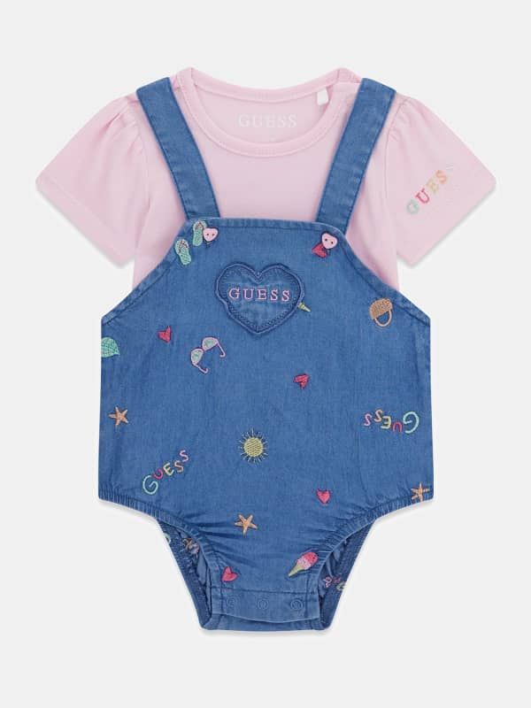  Guess Kids Conjunto De Body Y Mono 