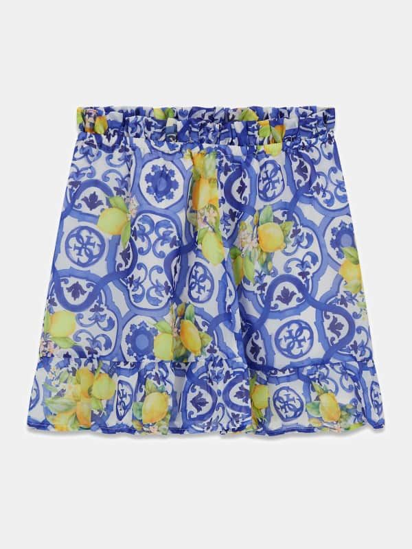 Guess Kids Falda De Chiffon Acampanada 