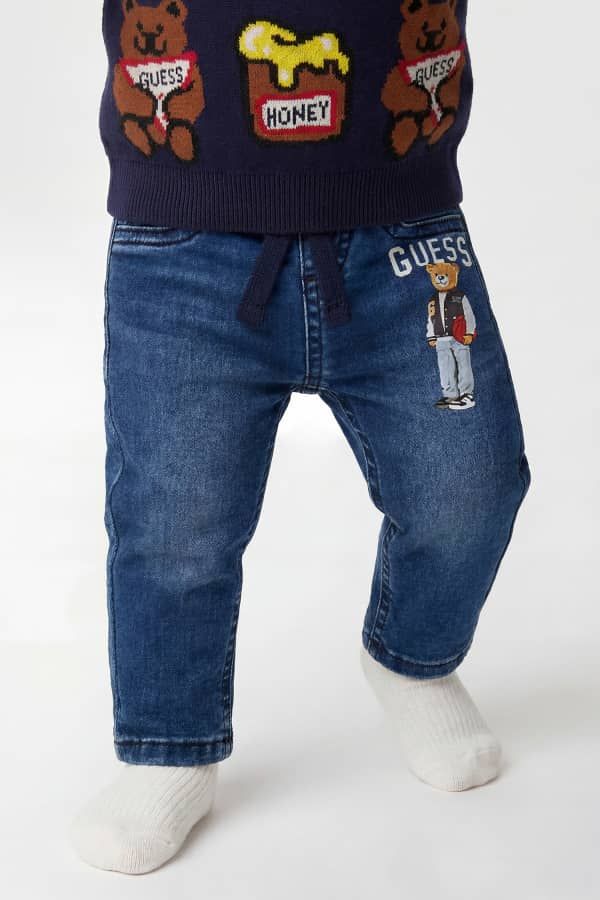  Guess Kids Jeans Estampados Con Logo De Oso 