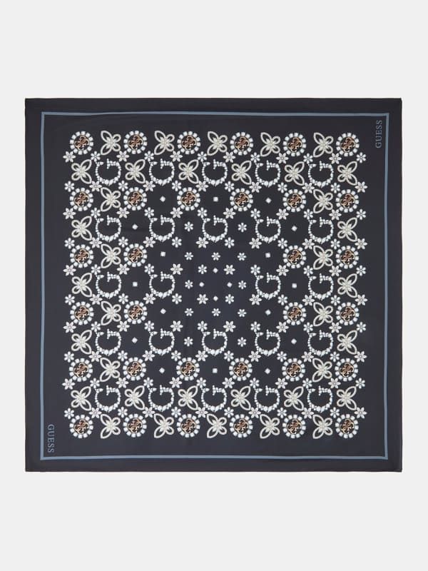  Guess Logo Floral Foulard 