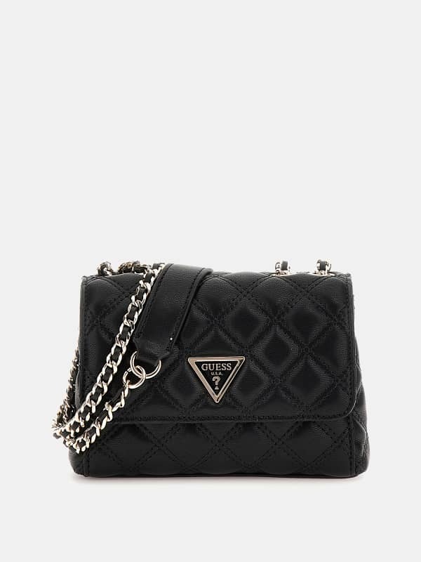  Guess Mini Bandolera Giully Pespunteada 