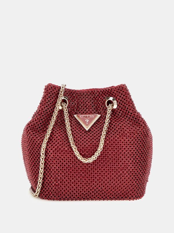  Guess Mini Bolso Cubo Zalina Con Strass 