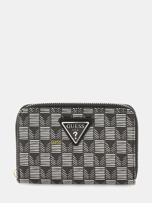  Guess Mini Cartera G Wave Con Estampado Geométrico 