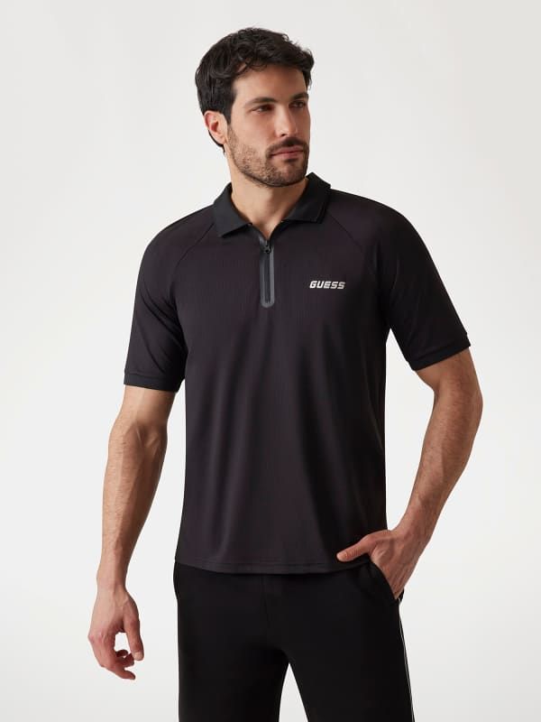  Guess Polo Con Media Cremallera 