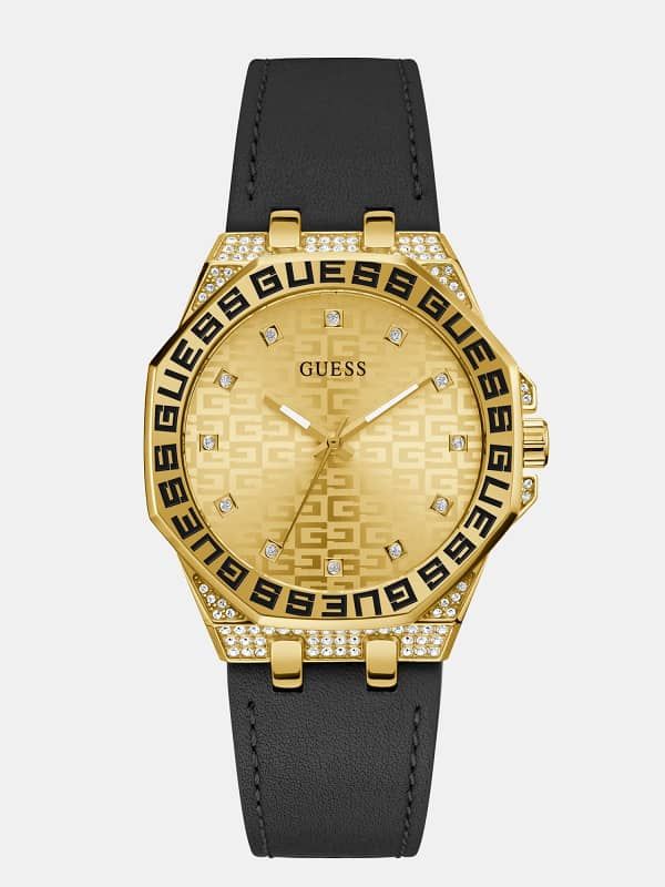  Guess Reloj Analógico Con Cristales 