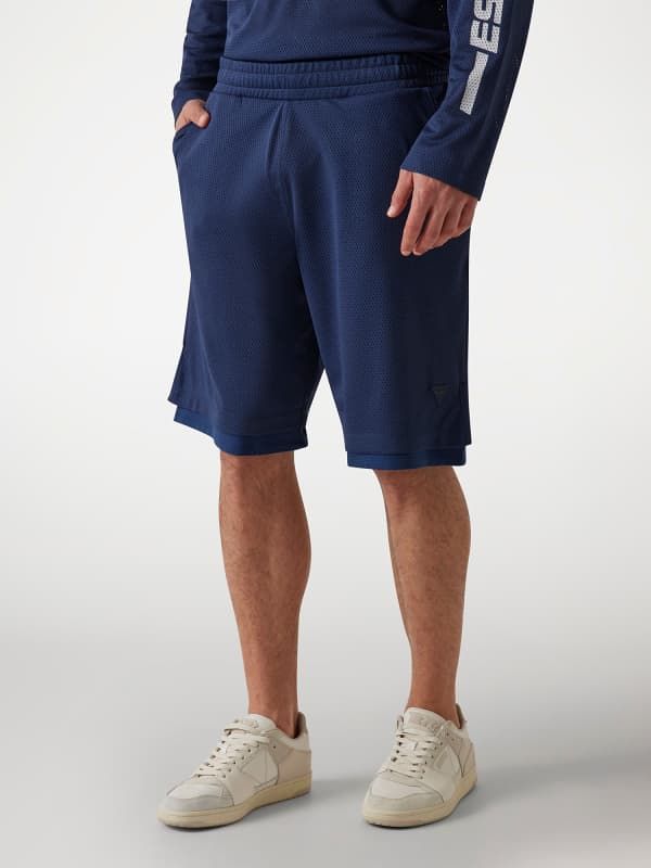  Guess Shorts Con Malla 