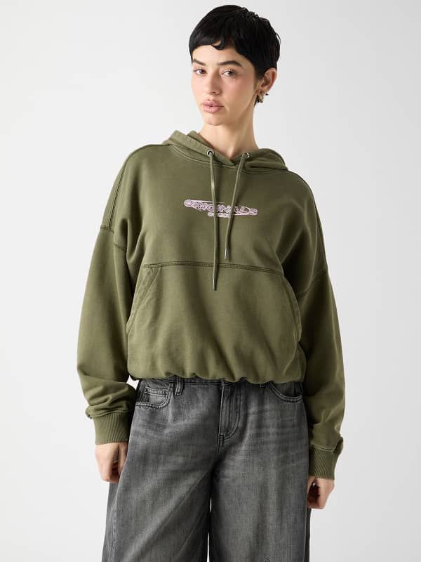  Guess Sudadera Con Dobladillo Abullonado 