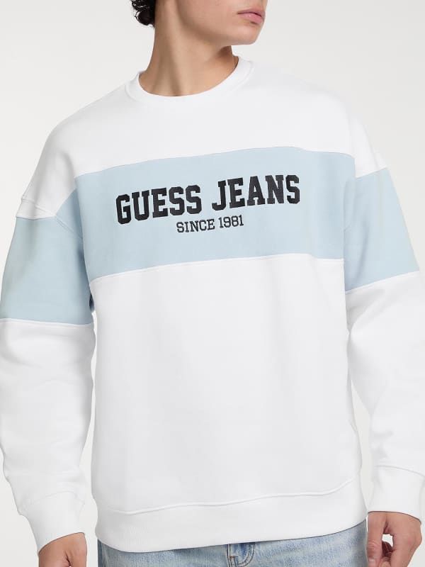  Guess Sudadera De Cuello Redondo Con Franja Horizontal 